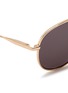 Detail View - Click To Enlarge - LANVIN - Wrapped top bar screw edge metal aviator sunglasses