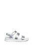 Main View - Click To Enlarge - MONCLER - 'Micheline' holographic metallic leather strappy sandals