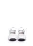 Front View - Click To Enlarge - MONCLER - 'Claudine' strap mesh leather sneakers