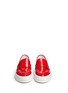 Front View - Click To Enlarge - MONCLER - 'New Roseline' patent leather flatform loafers