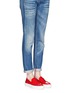 Figure View - Click To Enlarge - MONCLER - 'New Roseline' patent leather flatform loafers
