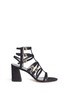 Main View - Click To Enlarge - STUART WEITZMAN - 'Pass The Buck' caged suede buckle sandals