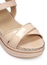 Detail View - Click To Enlarge - STUART WEITZMAN - 'Export' ankle strap combo leather platform sandals