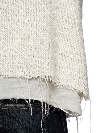 Detail View - Click To Enlarge - SIMON MILLER - 'Attoyac' double layer raw hem muscle top