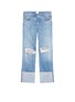 Main View - Click To Enlarge - SIMON MILLER - 'Arapo' distressed light wash wide leg jeans