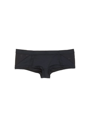 Main View - Click To Enlarge - VITAMIN A - 'Morgan' perforated boyshort bikini bottoms