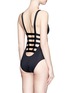 Back View - Click To Enlarge - VITAMIN A - 'Neutra' strappy cutout one-piece swimsuit