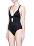 Figure View - Click To Enlarge - VITAMIN A - 'Neutra' strappy cutout one-piece swimsuit