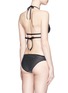 Back View - Click To Enlarge - VITAMIN A - 'Serra' stripe cutout keyhole wrap bikini top