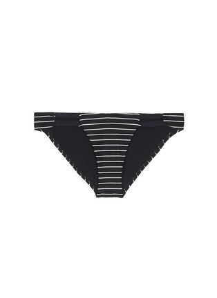 Main View - Click To Enlarge - VITAMIN A - 'Neutra' stripe cutout hipster bikini bottoms