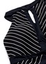 Detail View - Click To Enlarge - VITAMIN A - 'Adeline' crisscross back keyhole stripe one-piece swimsuit