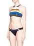 Figure View - Click To Enlarge - VITAMIN A - 'Cozumel' variegated stripe tankini top