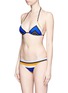 Figure View - Click To Enlarge - VITAMIN A - 'Giselle' mitre stripe hipster bikini bottoms
