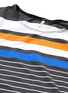 Detail View - Click To Enlarge - VITAMIN A - 'Cannes' variegated stripe cropped rashguard