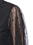 Detail View - Click To Enlarge - CHICTOPIA - Floral print panel lace back poplin shirt dress