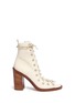 Main View - Click To Enlarge - ANN DEMEULEMEESTER - 'Anthem' leather lace-up sandal boots