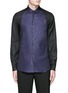 Main View - Click To Enlarge - ALEXANDER MCQUEEN - Contrast sleeve Oxford shirt