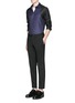 Figure View - Click To Enlarge - ALEXANDER MCQUEEN - Contrast sleeve Oxford shirt