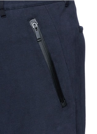 Detail View - Click To Enlarge - ALEXANDER MCQUEEN - Zip cuff organic cotton sweatpants