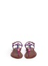 Front View - Click To Enlarge - SAM EDELMAN - 'Gail' beaded T-strap flat sandals