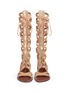 Front View - Click To Enlarge - SAM EDELMAN - 'Gena' lace-up suede gladiator sandals