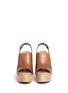Front View - Click To Enlarge - SAM EDELMAN - 'Marley' leather slingback wooden clog sandals