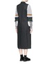 Back View - Click To Enlarge - TOGA ARCHIVES - Double breasted wool blend cutout sleeveless coat