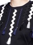 Detail View - Click To Enlarge - TOGA ARCHIVES - Squiggle ribbon appliqué jersey T-shirt