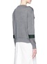 Back View - Click To Enlarge - TOGA ARCHIVES - Stepped sleeve cotton knit sweater
