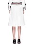 Main View - Click To Enlarge - TOGA ARCHIVES - Mesh waist cotton taffeta culottes