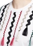 Detail View - Click To Enlarge - TOGA ARCHIVES - Squiggle ribbon appliqué flare sleeve T-shirt