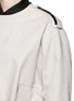 Detail View - Click To Enlarge - TOGA ARCHIVES - Cutout high-low linen trench coat