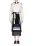 Main View - Click To Enlarge - TOGA ARCHIVES - Cutout high-low linen trench coat