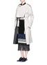Figure View - Click To Enlarge - TOGA ARCHIVES - Cutout high-low linen trench coat