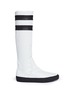 Main View - Click To Enlarge - EUGÈNE RICONNEAUS - 'E-Mid' contrast stripe leather sneaker boots