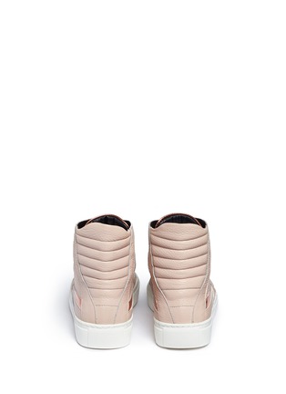 Back View - Click To Enlarge - EUGÈNE RICONNEAUS - 'Nicole' mirror leather combo high top sneakers