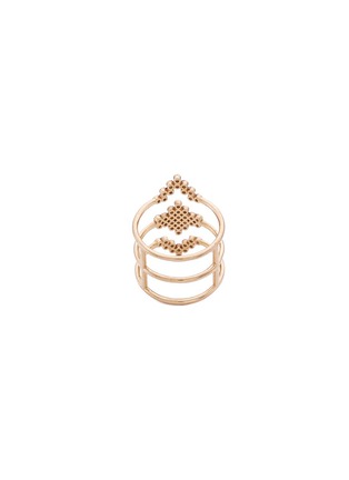 Figure View - Click To Enlarge - YANNIS SERGAKIS ADORNMENTS - 'Charnières' diamond 18k gold triple band ring
