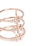 Detail View - Click To Enlarge - YANNIS SERGAKIS ADORNMENTS - 'Charnières' diamond 18k rose gold triple band ring