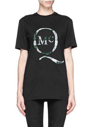 Main View - Click To Enlarge - MC Q - Tartan logo T-shirt