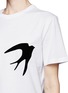 Detail View - Click To Enlarge - MC Q - Flocked swallow T-shirt