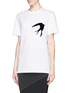 Front View - Click To Enlarge - MC Q - Flocked swallow T-shirt