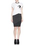Figure View - Click To Enlarge - MC Q - Flocked swallow T-shirt