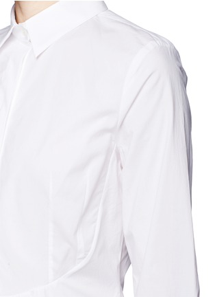 Detail View - Click To Enlarge - MC Q - Cotton poplin peplum shirt