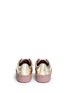 Back View - Click To Enlarge - VALENTINO GARAVANI - 'Rockstud' contrast panel leather sneakers