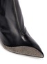 Detail View - Click To Enlarge - RENÉ CAOVILLA - Strass pavé satin trim leather boots