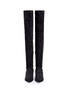 Figure View - Click To Enlarge - RENÉ CAOVILLA - Strass pavé stripe suede boots
