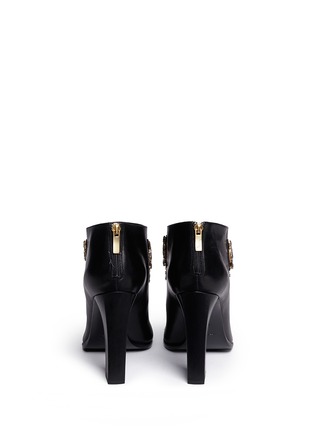 Back View - Click To Enlarge - RENÉ CAOVILLA - Strass appliqué leather ankle boots