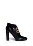 Main View - Click To Enlarge - RENÉ CAOVILLA - Strass appliqué leather ankle boots