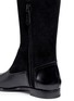 Detail View - Click To Enlarge - ALEXANDER MCQUEEN - Suede shaft stud leather boots
