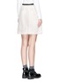 Back View - Click To Enlarge - SEE BY CHLOÉ - Eyelet lace crêpe skirt